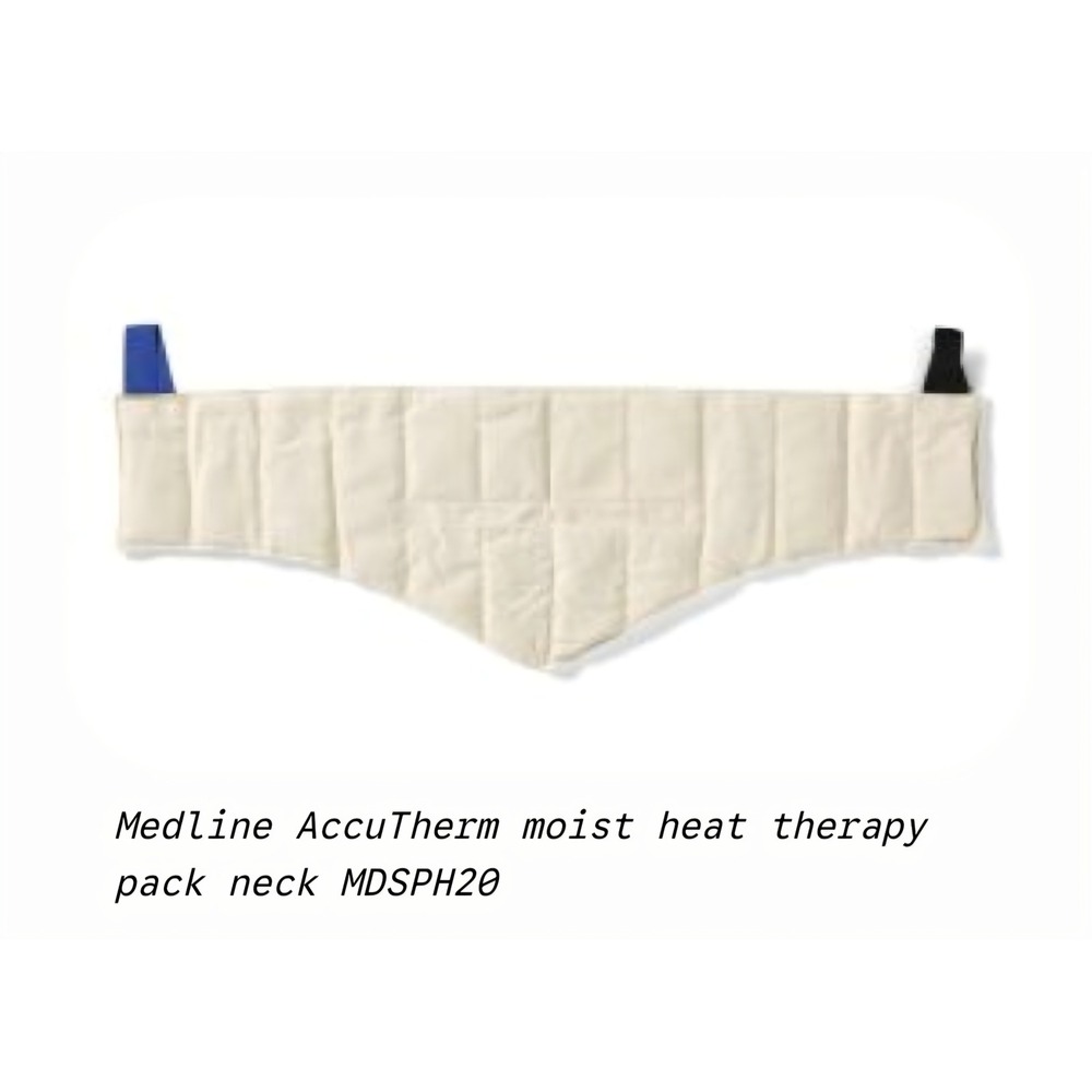 NWT Medline Accu-Therm Moist Heat Therapy Pack Neck OS White MDSPH20 Reusable